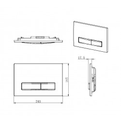 Кнопка BURKE тип 09 хром глянец [109.HH.1]