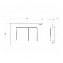 Кнопка BURKE тип 10 хром глянец [141.HH.1]