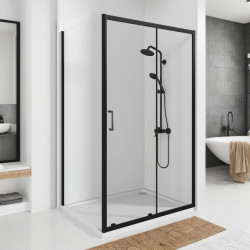 Душевой уголок Good Door CUBE WTW+SP Black 110x90