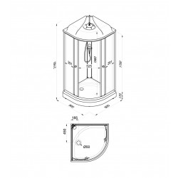Душевая кабина Niagara Light L90/17 90х90