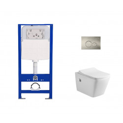 Комплект инсталляции Amore di Mare QuickFit 50114 с унитазом Garda Bidet P310-X, кнопка 303BN