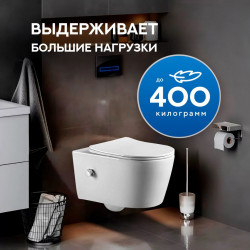 Комплект инсталляции Amore di Mare QuickFit 50114 с унитазом Temo Bidet P322X, кнопка 303BN