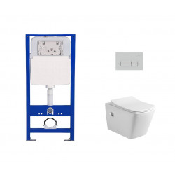 Комплект инсталляции Amore di Mare QuickFit 50114 с унитазом Garda Bidet P310-X, кнопка 404CH