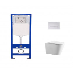 Комплект инсталляции Amore di Mare QuickFit 50114 с унитазом Elsa Tornado P312-T, кнопка 404W