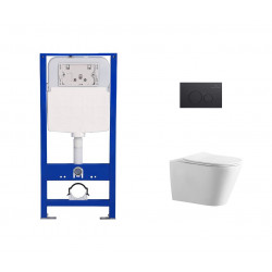Комплект инсталляции Amore di Mare QuickFit 50114 с унитазом Elsa Tornado P312-T, кнопка 303MB