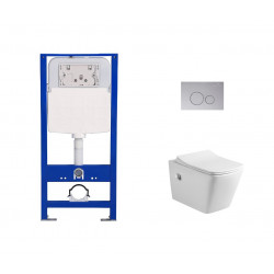 Комплект инсталляции Amore di Mare QuickFit 50114 с унитазом Garda Bidet P310-X, кнопка 303CH