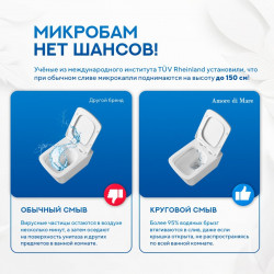 Комплект инсталляции Amore di Mare QuickFit 50114 с унитазом Garda Bidet P310-X, кнопка 303CH