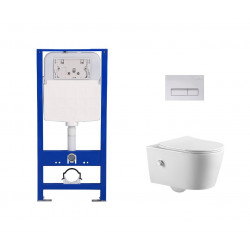 Комплект инсталляции Amore di Mare QuickFit 50114 с унитазом Temo Bidet P322X, кнопка 404W