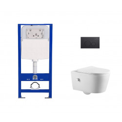 Комплект инсталляции Amore di Mare QuickFit 50114 с унитазом Temo Bidet P322X, кнопка 303MB