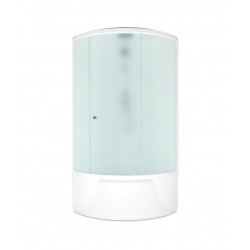 Душевая кабина Domani-Spa Simple 99 high 90x90 сатин-матированное стекло / белые стенки