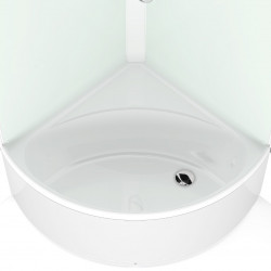 Душевая кабина Domani-Spa Simple 99 high 90x90 сатин-матированное стекло / белые стенки