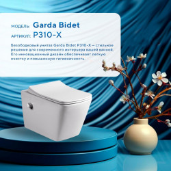 Комплект инсталляции Amore di Mare QuickFit 50114 с унитазом Garda Bidet P310-X, кнопка 303W