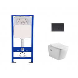 Комплект инсталляции Amore di Mare QuickFit 50114 с унитазом Garda Bidet P310-X, кнопка 404MB