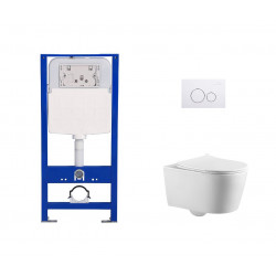 Комплект инсталляции Amore di Mare QuickFit 50114 с унитазом Temo P322, кнопка 303W