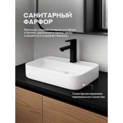 Умывальник на столешницу Amore di Mare Bella 60407-RR 60x40