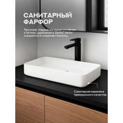 Умывальник на столешницу Amore di Mare Bella 80411-RR 80x37