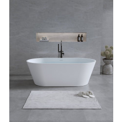 Ванна из искусственного камня Timo solid ELISSA1500 150x75 белый матовый