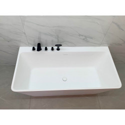 Ванна из искусственного камня Timo solid ERIKA1700 170x75 белый матовый