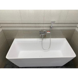 Ванна из искусственного камня Timo solid ERIKA1700 170x75 белый матовый