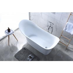 Ванна из искусственного камня Timo solid JUTA1815 181,5x82,5 белый матовый