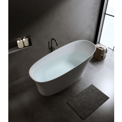 Ванна из искусственного камня Timo solid KIARA1500 150x76 белый матовый