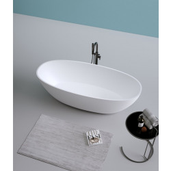 Ванна из искусственного камня Timo solid LEMPI1700 170x78 белый матовый