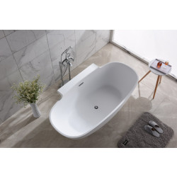 Ванна из искусственного камня Timo solid LUMI1770 177x89,5 белый матовый