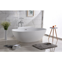 Ванна из искусственного камня Timo solid LUMI1770 177x89,5 белый матовый