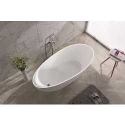 Ванна из искусственного камня Timo solid MARI1700 170x80 белый матовый