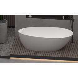 Ванна из искусственного камня Timo solid MARI1700 170x80 белый матовый