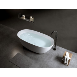 Ванна из искусственного камня Timo solid SATU1650 165x80 белый матовый