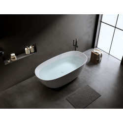 Ванна из искусственного камня Timo solid SATU1650 165x80 белый матовый