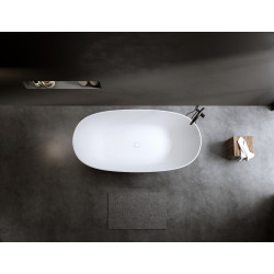 Ванна из искусственного камня Timo solid SATU1650 165x80 белый матовый