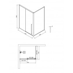 Душевая дверь Timo TDSS-120/13C-8R 120x200