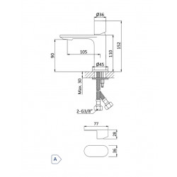 Смеситель для умывальника Bruma Adagio 193 000 0CR Chrome