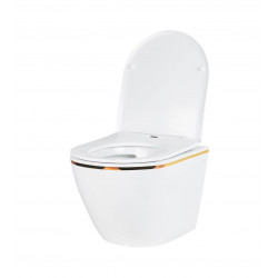 Комплект инсталляции Grohe Rapid SL 38772001 с унитазом Amore di Mare Delio Gold Line, кнопка Skate Cosmopolitan 38732000