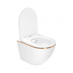 Комплект инсталляции Grohe Rapid SL 38772001 с унитазом Amore di Mare Delio Gold Line, кнопка Skate Cosmopolitan 38732000