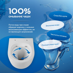 Комплект инсталляции Grohe Rapid SL 38772001 с унитазом Amore di Mare Elsa Tornado, кнопка Skate Cosmopolitan 38732000