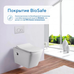 Комплект инсталляции Grohe 38811KF0 с кнопкой 38966KF0 и унитазом Amore di Mare Garda Bidet