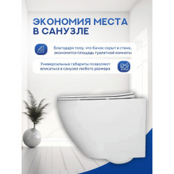 Комплект инсталляции Grohe 38811KF0 с кнопкой 38966KF0 и унитазом Amore di Mare Delio Bidet