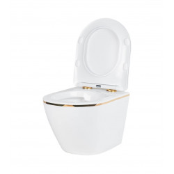 Комплект инсталляции Grohe 38811KF0 с кнопкой 38966KF0 и унитазом Amore di Mare Delio Gold Line