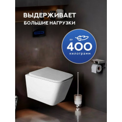 Комплект инсталляции Tece TECEbase 9.400.412 с кнопкой хром и унитазом Amore di Mare Tassaro Tornado