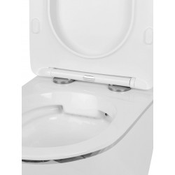 Комплект инсталляции TECEbase 9400413 с белой кнопкой и унитазом Amore di Mare Delio Silver Line