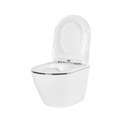 Комплект инсталляции TECEbase 9400413 с белой кнопкой и унитазом Amore di Mare Delio Silver Line