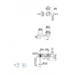 Смеситель для умывальника Bruma Lusitano 107 850 1CR Chrome