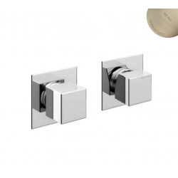 Смеситель скрытого монтажа на 2 отверстия с 3 выходами Bruma Escudo 102 140 2MM Morning Mist