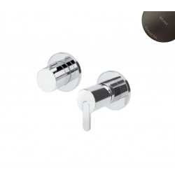 Смеситель скрытого монтажа с 3 выходами Bruma Leaf 167 312 3MG Gunmetal