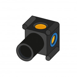 Внутренняя часть настенного смесителя с 1 выходом Bruma 200 140 1NO