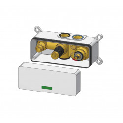 Внутренняя часть термостатического настенного смесителя, с 2 выходами Bruma INT 630 1NO