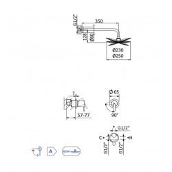 Душевая система Bruma Leaf 167 702 1CR Chrome